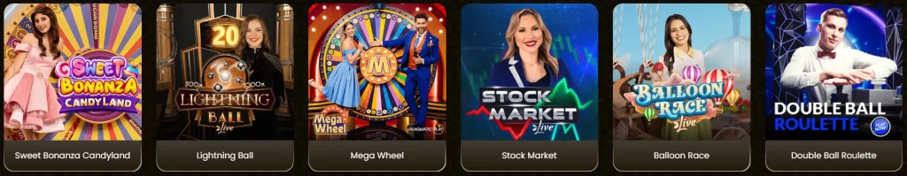 Live-Dealer-Spiele auf Gold Spin